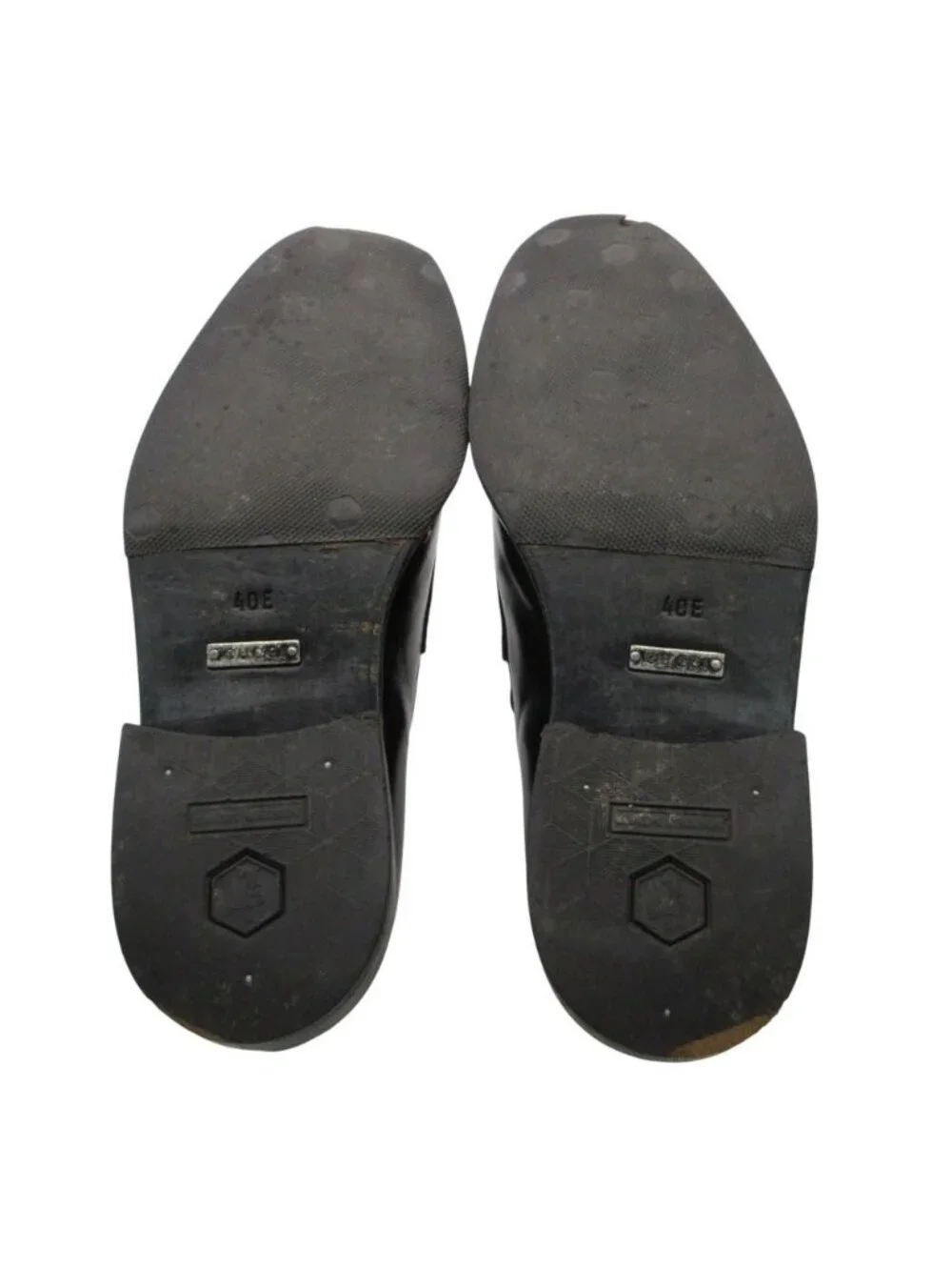 Gucci Loafers Square Bit Leather Shoes Dress Business Black